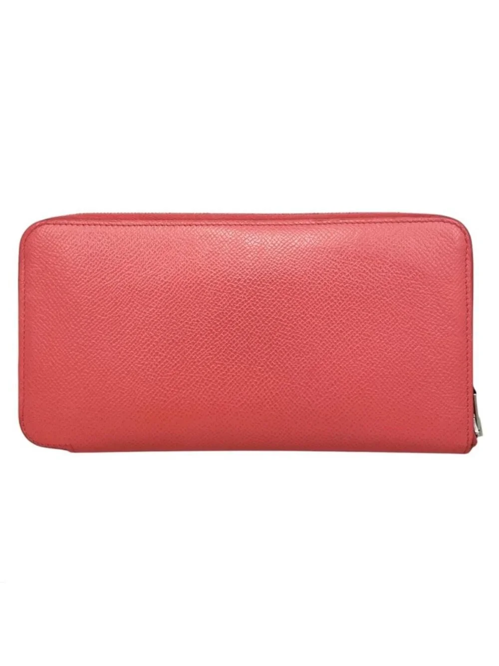 Hermes Wallet Azap Silk in Long Veau Pink Yellow Silver